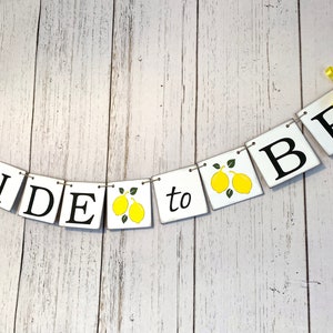 Lemon Bride to Be Banner She Found Her Main Squeeze Decorations Lemon Bridal shower Banner Citrus Themed Miss to Mrs bride to be only