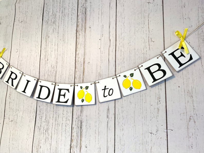 Lemon Bride to Be Banner She Found Her Main Squeeze Decorations Lemon Bridal shower Banner Citrus Themed Miss to Mrs bride to be only