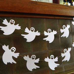 Halloween Decorations Halloween Garland Ghost Decoration Spooky decor Halloween Party Decor Classroom Decor image 2