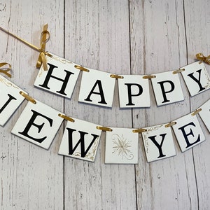 Happy NEW Year Banner- New Years Eve Party Decorations- New Years Holiday Garland- Happy New Year Party Decor