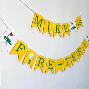 Mastered 40th Birthday Decorations Golf Themed Birthday Golf 30th Birthday Banner Par-Tee Birthday Banner Hole in One Birthday 50th image 1