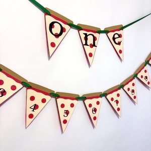 Pizza First Birthday Banner: High Chair Decor, Photo Prop