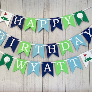 Hole in ONE first Birthday Decorations Golf Themed Birthday Golf 30th Birthday Banner Par-Tee 1st Birthday Banner 1st Birthday image 1