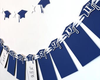 Navy Graduation Photo Banner: K-12 School Pictures Sign