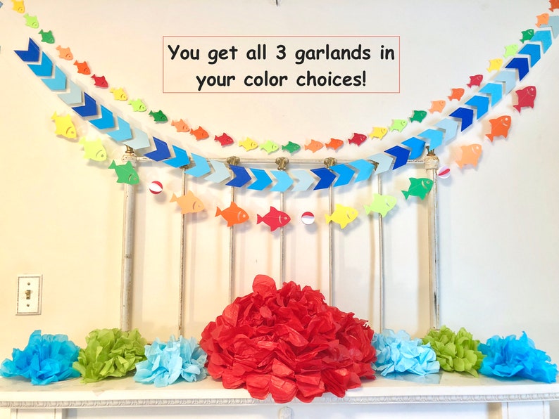 The Big One Fishing 1st Birthday Decor Gone Fishing Baby Etsy