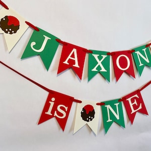 Meatball First Birthday Decorations - Little Meatball - Custom Happy Birthday - Pasta 1st Birthday Backdrop - Italian 1st Birthday Banner