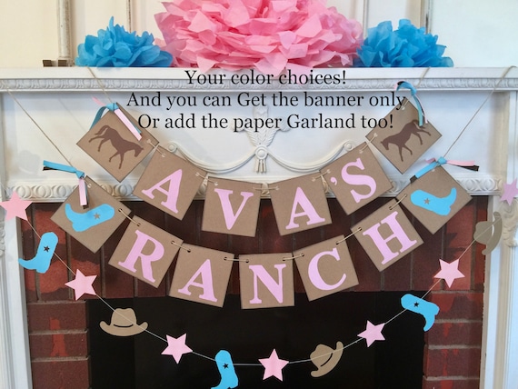 Cowgirl First Birthday Decorations Ranch Themed Birthday Etsy