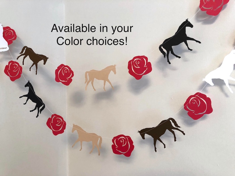 Horse Banner Horse Race Party Decorations Cowgirl Birthday Etsy