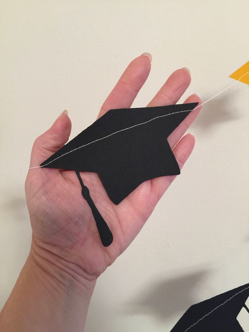 Graduation Thread Graduation Cap Banner: Custom Colors, Star Garland - Etsy