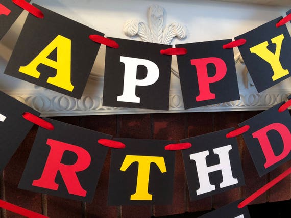 Flashing Blue Happy 3rd Birthday Banner Decoration Free Delivery