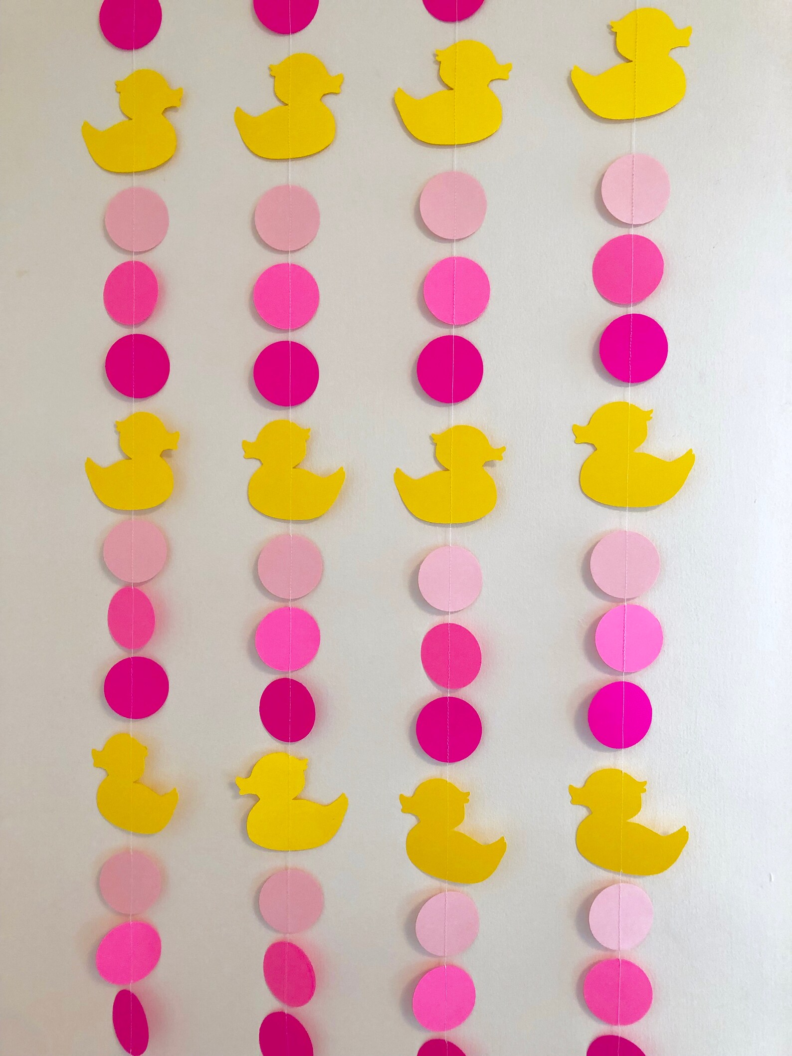 Pink Rubber Duck Baby Shower Decorations Ducky Birthday Etsy