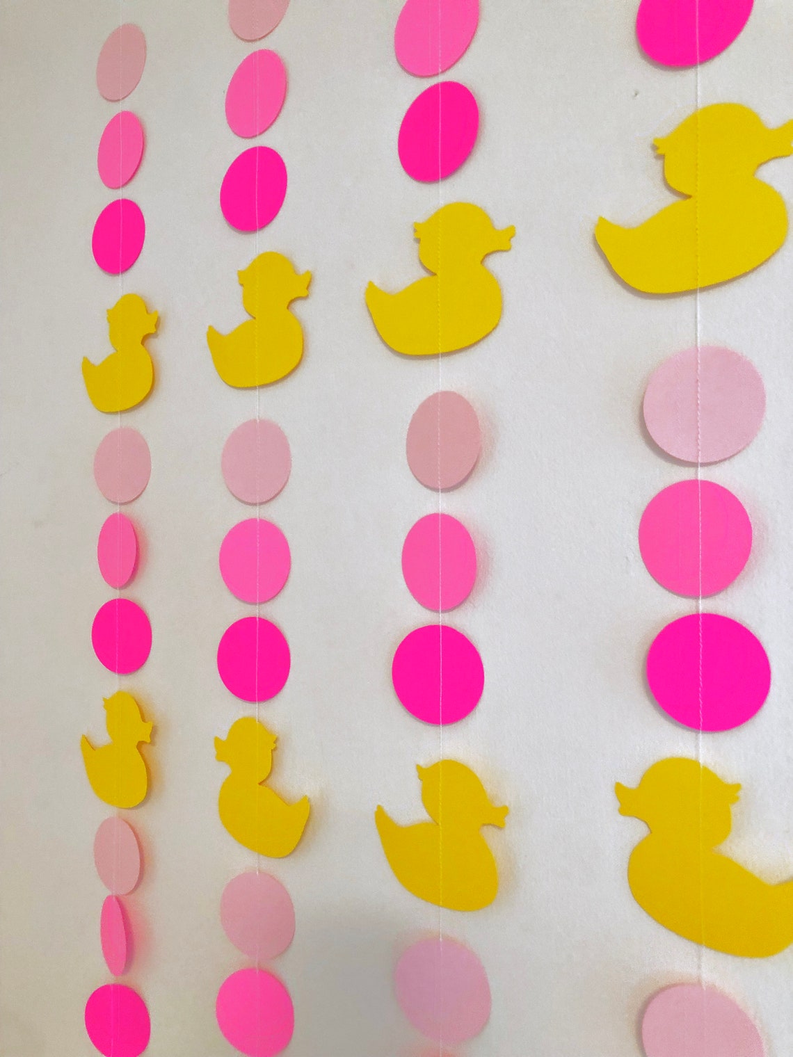 Pink Rubber Duck Baby Shower Decorations Ducky Birthday Etsy