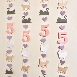 Kitty Cat 1st Birthday - One Cool Cat Birthday Backdrop - Kitten Garlands - Cat Party Decor- Meow Party - Purrfect Birthday - Pet Birthday
