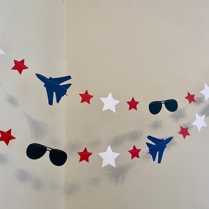 Military Jet 1st Birthday Decorations Custom Jet Baby shower Banner Airplane 2nd birthday Fighter Jet Room Decoration Two fly image 6