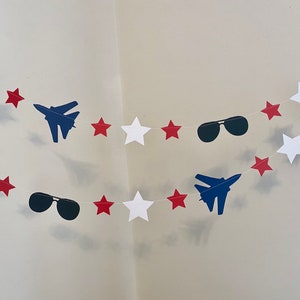 Military Jet 1st Birthday Decorations Custom Jet Baby shower Banner Airplane 2nd birthday Fighter Jet Room Decoration Two fly image 3