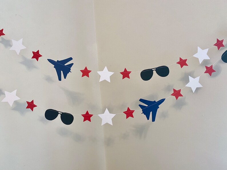 Military Jet 1st Birthday Decorations Custom Jet Baby shower Banner Airplane 2nd birthday Fighter Jet Room Decoration Two fly image 3