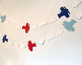 Vintage Airplane 1st Birthday Banner - Boys Baby Shower Decor - Time Flies Birthday Decorations - Airplane Baby Shower Decor - Il_170x135