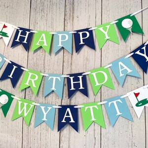 Hole in ONE first Birthday Decorations Golf Themed Birthday Golf 30th Birthday Banner Par-Tee 1st Birthday Banner 1st Birthday image 6