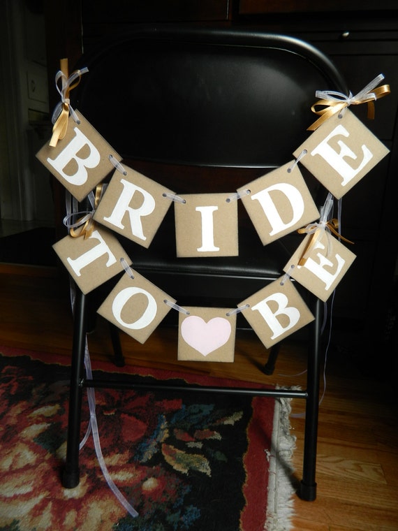 Bridal Shower Decorations Bride To Be Chair Banners