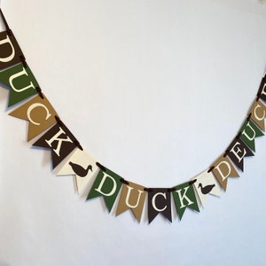 Duck Hunting 2nd Birthday Banner: Mallard Garland Decor
