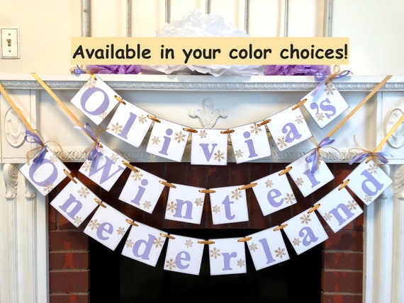 Miss Onederful First Birthday Decorations Girl Custom Snowflake