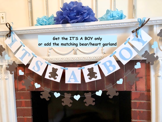 teddy bear baby shower banner