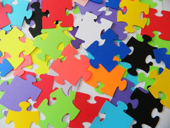 Missing Piece Puzzle Table Scatter Puzzle Pieces Wedding