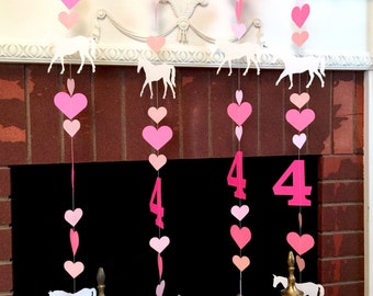 Pony First Birthday - Horse Birthday Decor - Horse Backdrop - Cowgirl Birthday Party Decorations - saddle up birthday - your color choices
