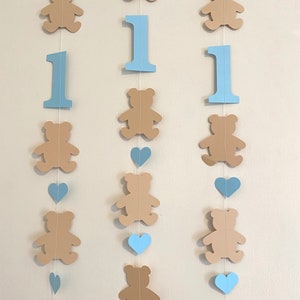 Teddy Bear First Birthday Decorations - Teddy Bear Backdrop - Custom Birthday Decorations - Beary 1st Birthday Decor Boy Girl