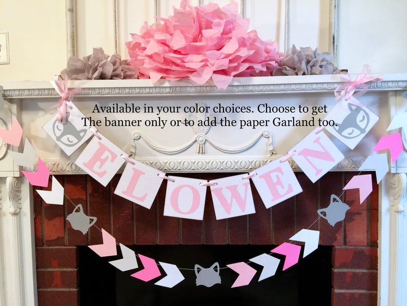 woodland baby shower decorations girl