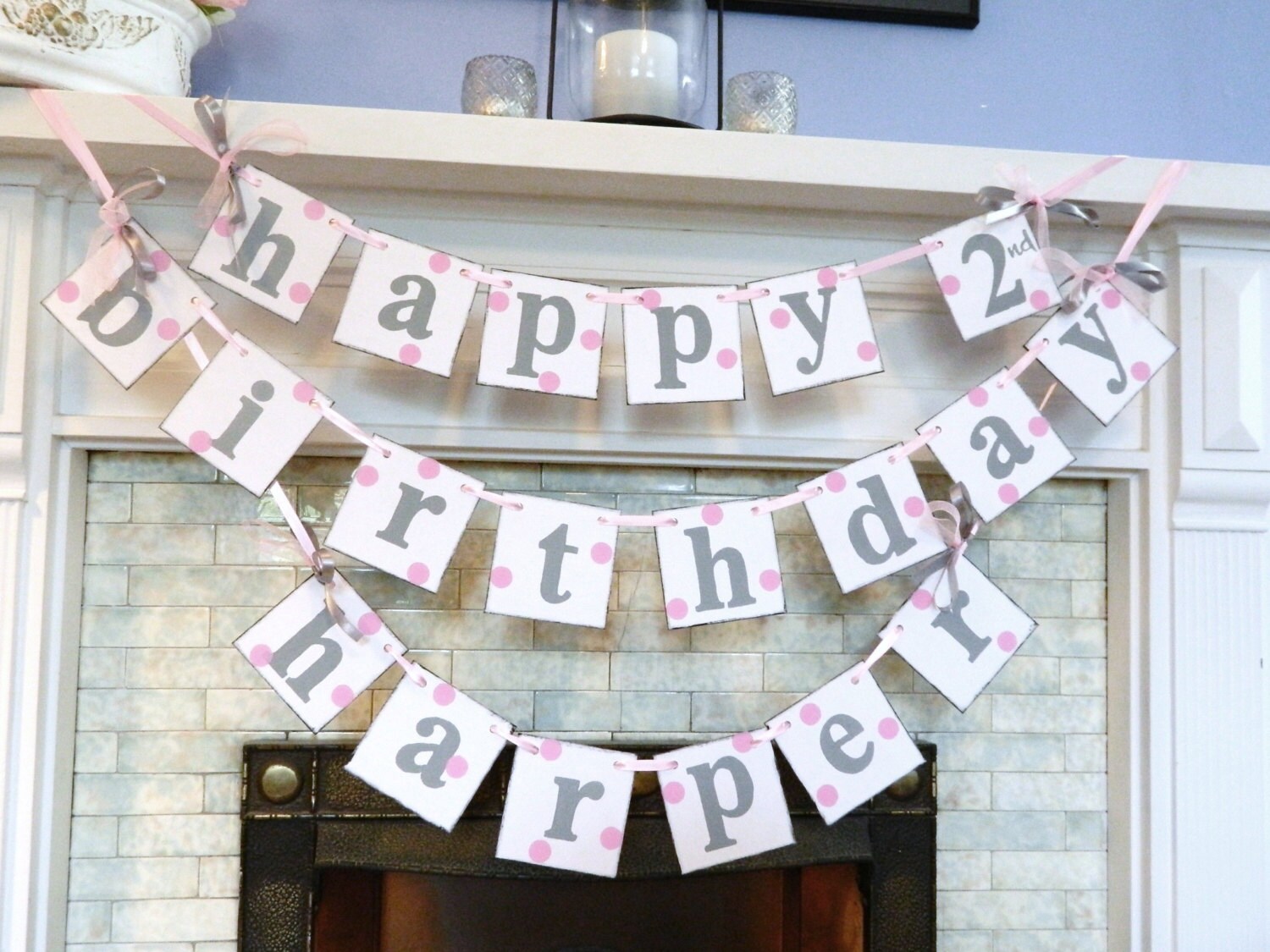 HAPPY BIRTHDAY Decorations Personalized 1st Birthday Etsy