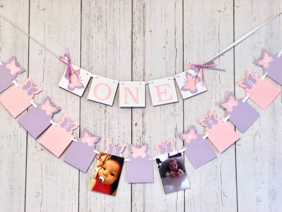 Butterfly One High Chair Banner - Butterfly 1St/First