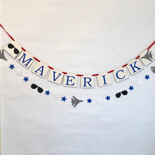 Military Jet 1st Birthday Decorations- Blue Custom Jet Baby shower Banner- Personalized Two Fly birthday - Gray Fighter Jet Room Decoration