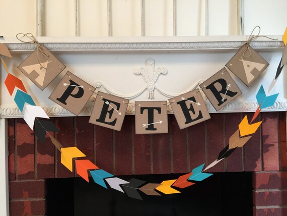 Tribal Baby Shower Decorations Aztec 1st Birthday Garland Pow