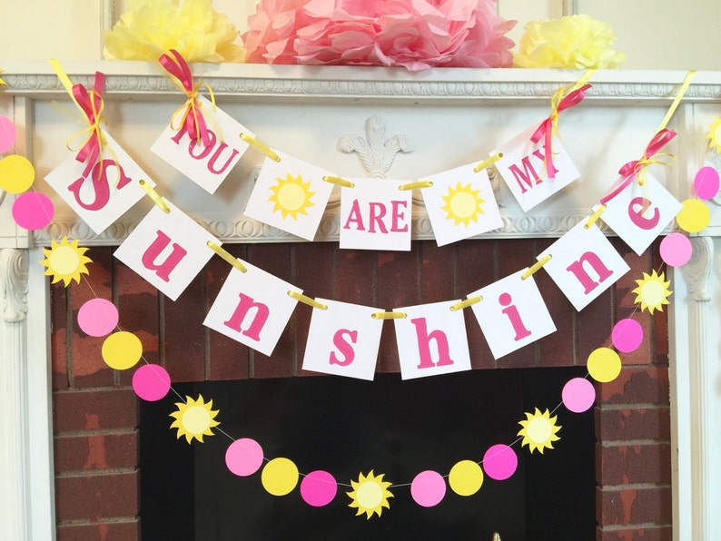 You Are My Sunshine Birthday Decorations Child S Room Etsy