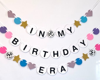 In My Birthday ERA Decorations , FRIENDSHIP Bracelet Birthday Banner - Birthday Sign - Lover Custom Colors - ERA Decor Teen Birthday