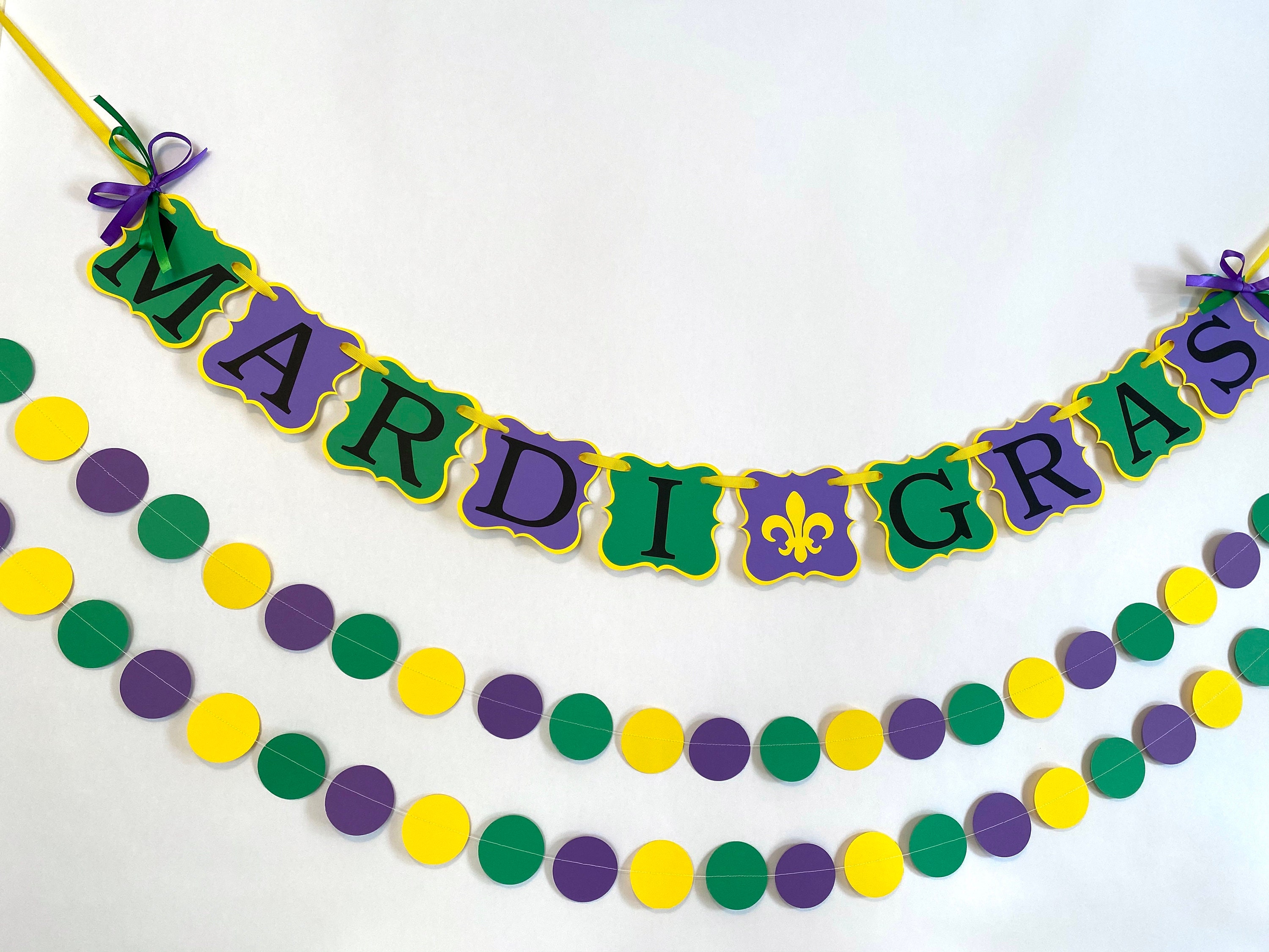 Mardi Gras Decorations Mardi Gras Banner Mardi Gras Party