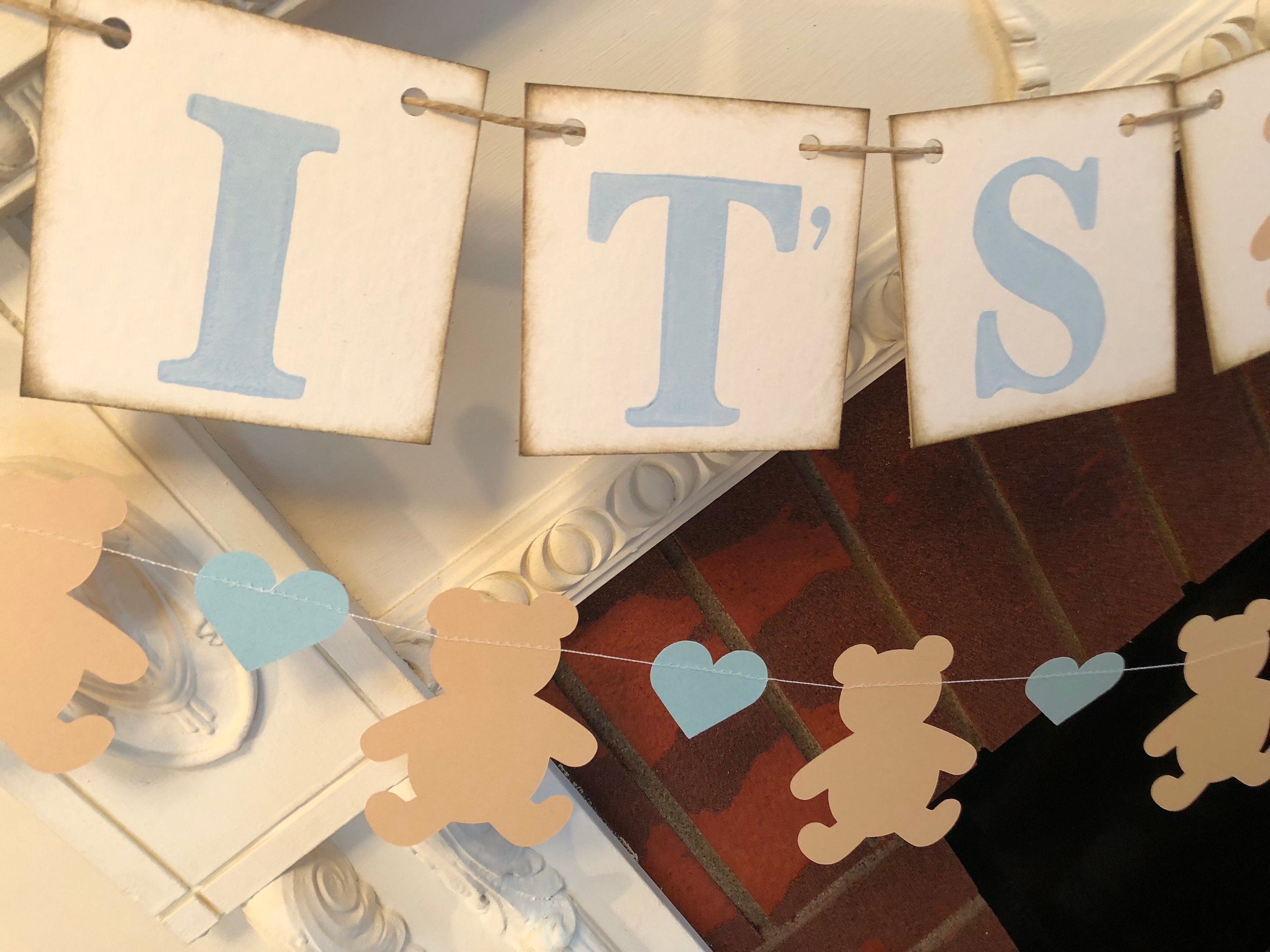 Teddy Bear Baby Shower Decorations Boy Oh Boy Baby Shower Etsy Canada