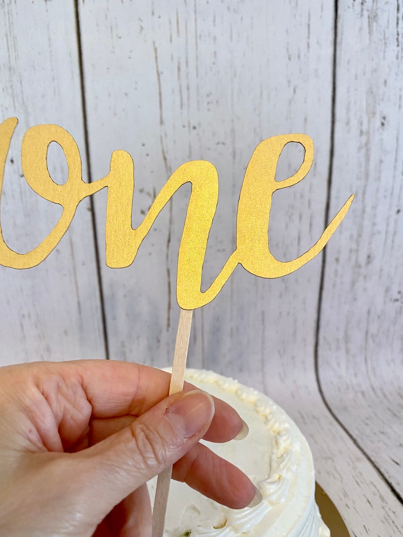 First Birthday Topper ONE Cake Topper 1st Birthday Etsy