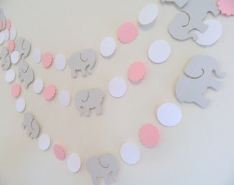 Elephant Baby Shower Decorations Pink and Gray Elephant Nursery Decor Little Peanut Baby Shower Elephant First Birthday Decor Boy or girl