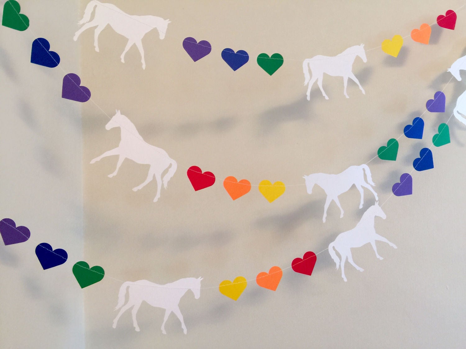 Rainbow Horse Birthday Decorations Cowgirl 1st Birthday Banner Rainbow Pony Garland Horse Baby shower banner your color