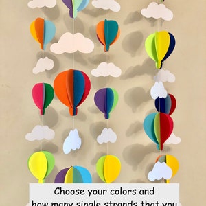 Hot Air Balloon Decorations - Balloon Photo Backdrop- Kindergarten Graduation Decor- Hot Air Balloon Baby Shower- 1st Birthday