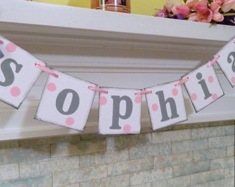 Baby Name Banner - Etsy