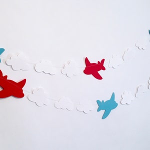 Time Flies 1st Birthday - Airplane Baby shower Garland - Two Fly Birthday - 2nd Birthday Banner - First Year Photos -Transportation Party