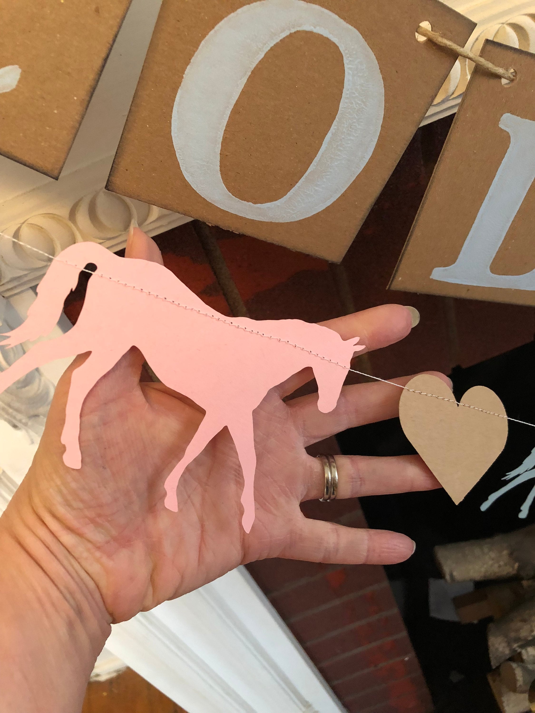 Colt Or Filly Gender Reveal Banner - Horse Themed, Pre-Strung, Blue & Pink, For Baby Shower