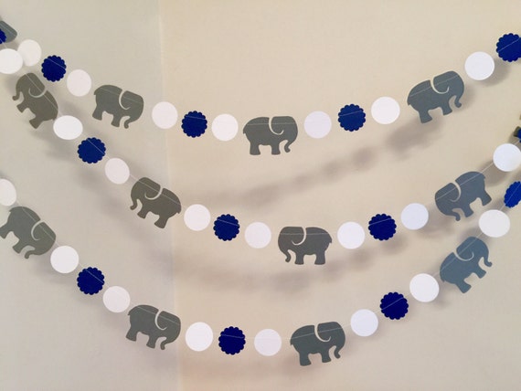 navy and gray baby shower decorations