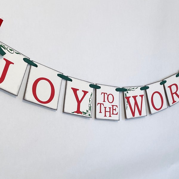 Joy to the World Banner - Etsy