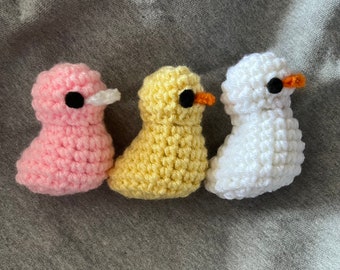 Patitos de goma de crochet