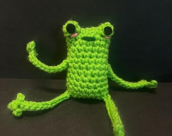 Rana y zarigüeya de crochet
