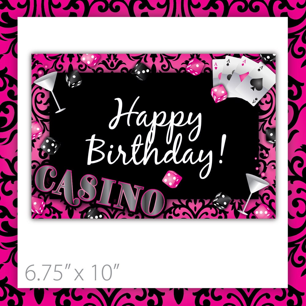 Casino Party Sign Casino Crush . Happy Birthday Casino Birthday Sign